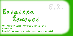 brigitta kenesei business card